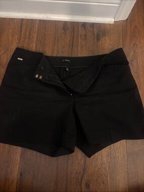 White House Black Market Black High-Rise Dress Shorts